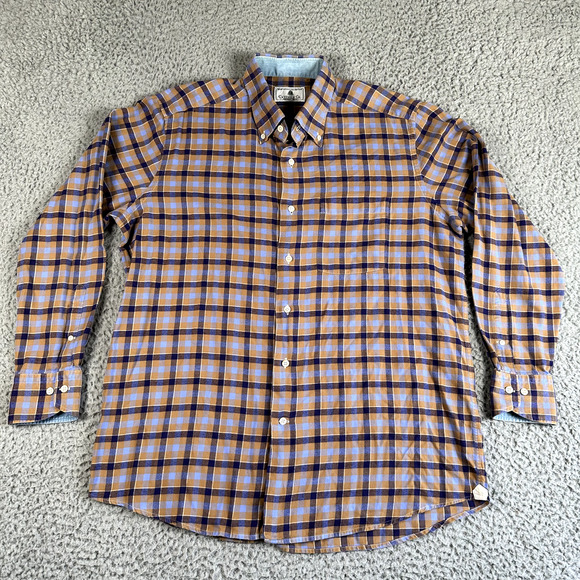 Bruli Carroll & Co Beverly‎ Hills Shirt Men's XL Plaid Flannel Swiss Made - Picture 1 of 10